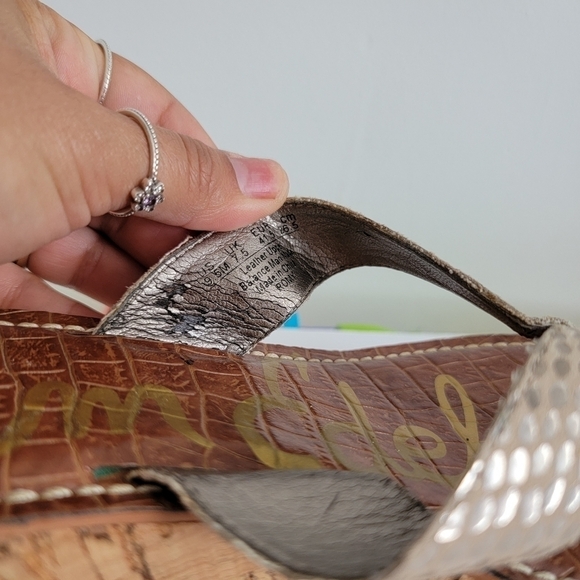 Sam Edelman wedge 9.5 women sandals - Picture 4 of 7